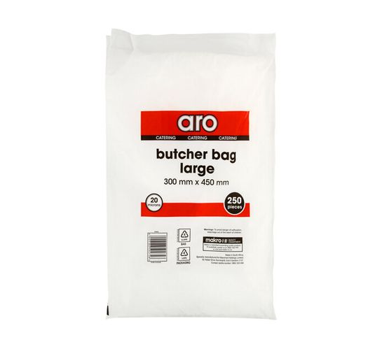 ARO Butcher Bags Large 300mm x 450mm (1 X 250's)