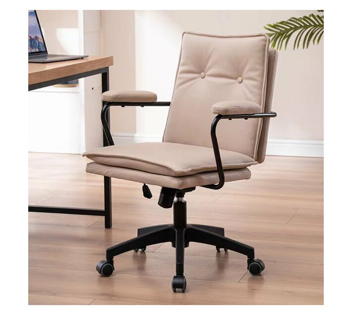 Office Leather Chair (Cream) Makro