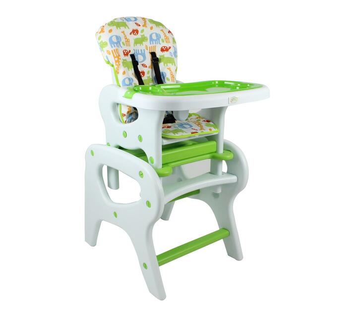 Baby Links 3 in 1 Convertible High Chair, Booster Seat and Table and Chair with Double Tray