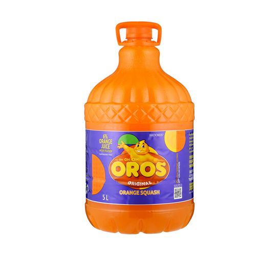 Brookes Oros Orange Squash (1 x 5L)