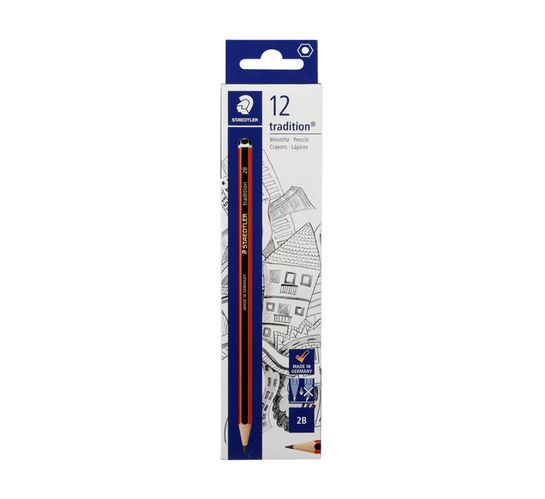 Staedtler Tradition 2B Pencils 12-Pack 