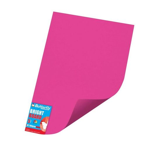 Butterfly A2 Board (5 Sheet) Bright Pink 